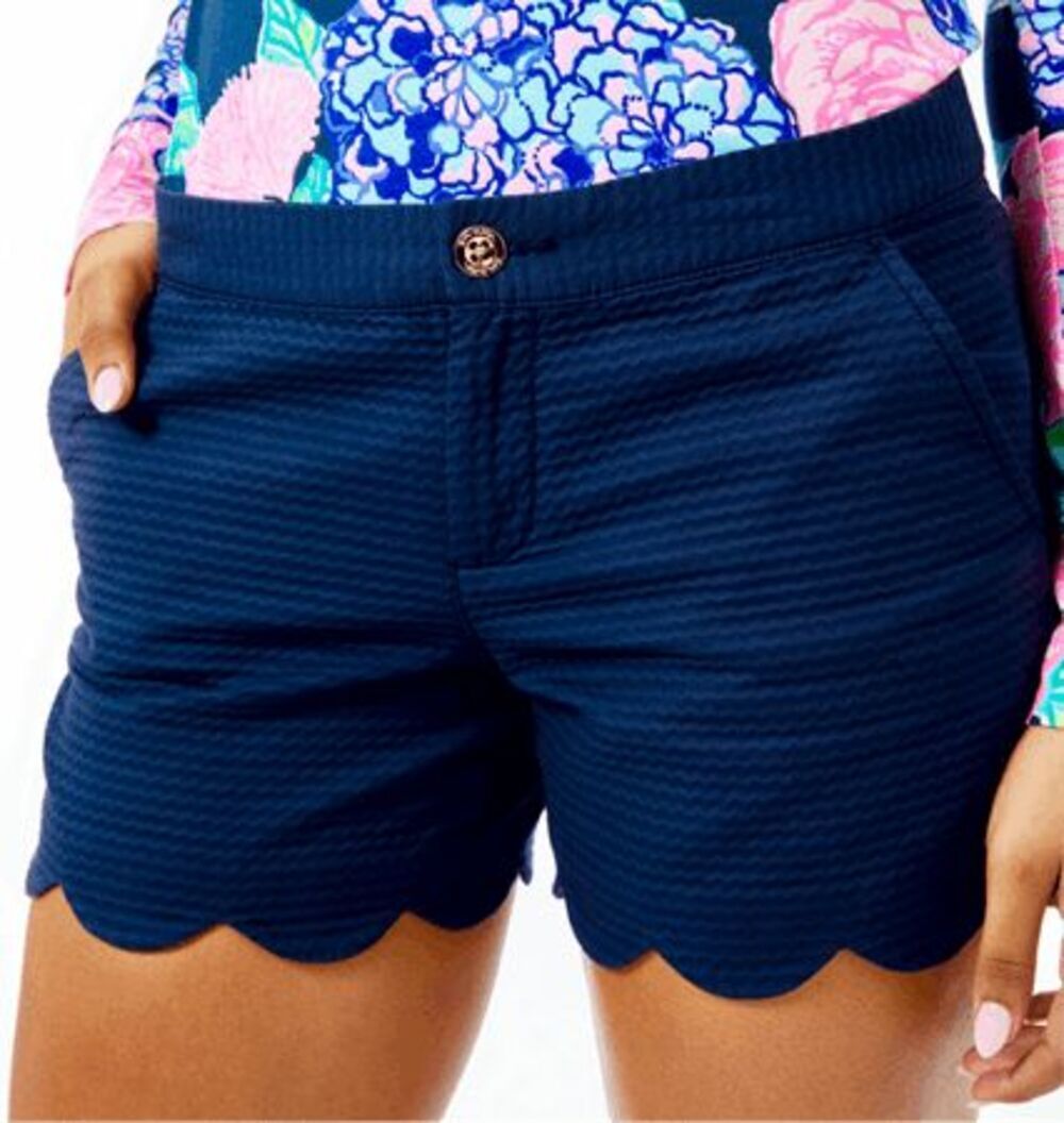 Lilly Pulitzer Buttercup Scalloped Hem Shorts